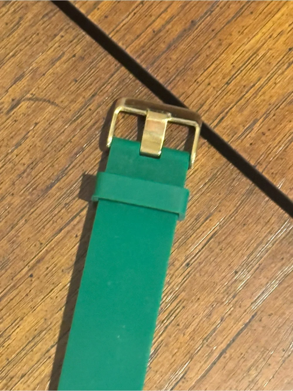 SPGBK Green Silicone Watch/ Gold Hardware. LIKE NEW.